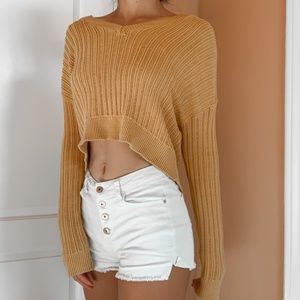 Crop Pullover Sweater